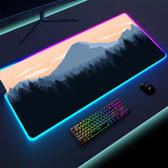 Luminous LED keyboard with touchpad