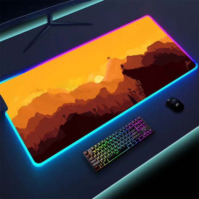 Luminous LED keyboard with touchpad