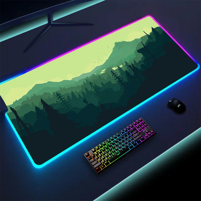 Luminous LED keyboard with touchpad