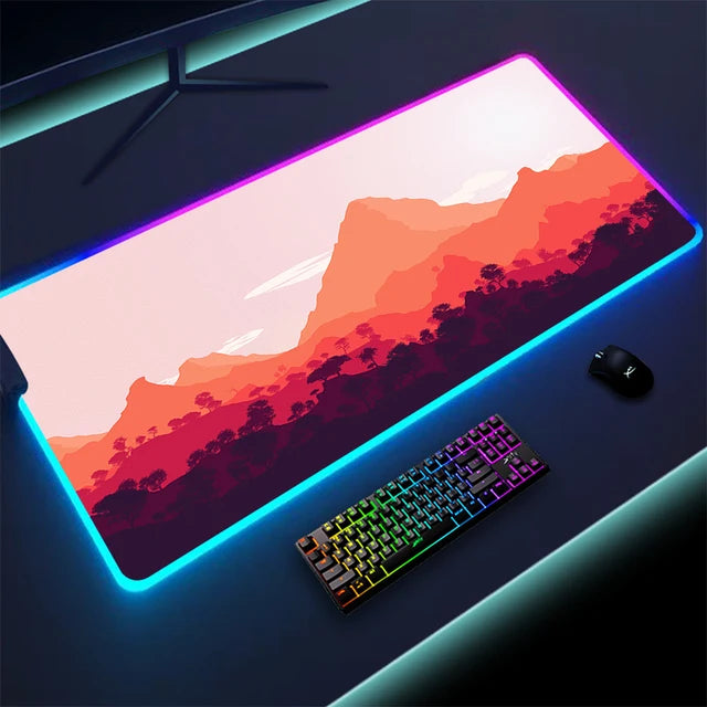 Luminous LED keyboard with touchpad