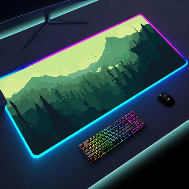 Luminous LED keyboard with touchpad