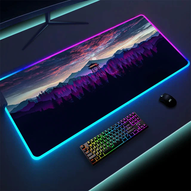 Luminous LED keyboard with touchpad